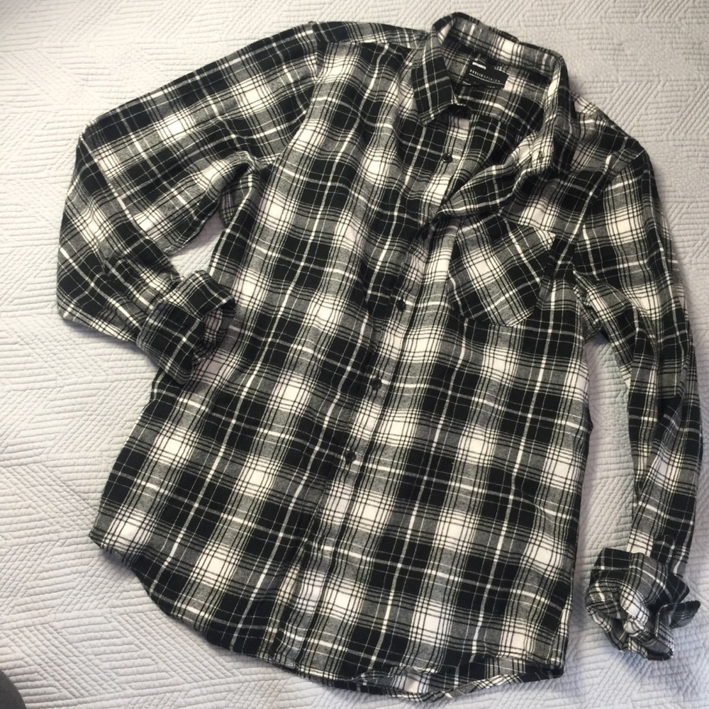 3 for $25 Black and white Flannel